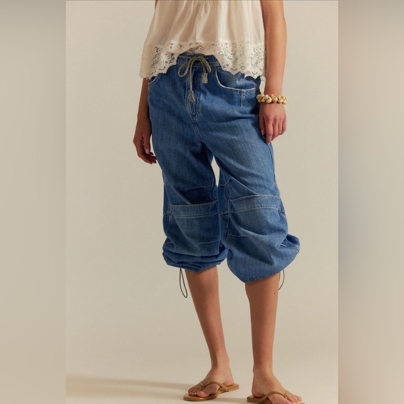 Logan Cinched Cargo Jeans NWOT Harper - Picture 4 of 4